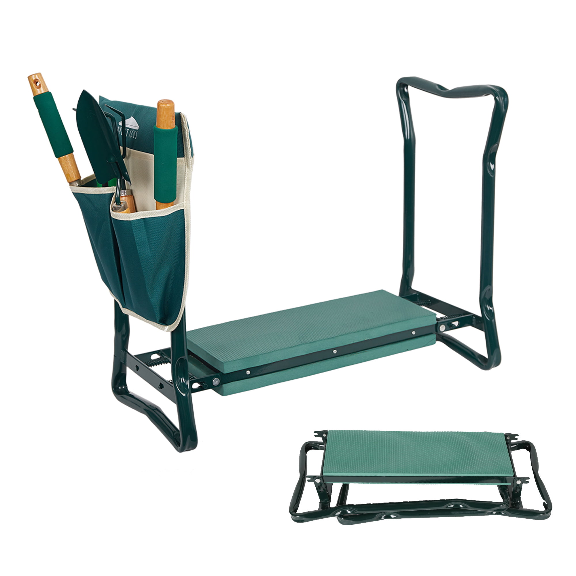 Karmasfar Product Folding Garden Kneeler And Seat Garden Bench Sturdy Garden Stools With Soft
