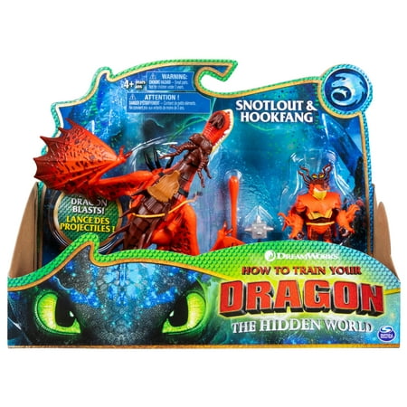 DreamWorks Dragons, Hookfang and Snotlout, Dragon with Armored Viking Figure, for Kids Aged 4 and (Dragon Age Origins Best Rogue Armor)