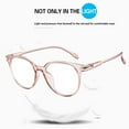 thumbnail image 5 of VMESZQFG Gaming Glasses Computer -Fatigue Blue Light Blocking Filter Eyeglasses Round Classic Casual Trendy Comfy Glasses Unisex Pink, 5 of 5