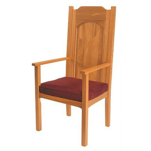 Christian Brands Church Supply TS986 Abbey Celebrant Chair - Medium - Oak