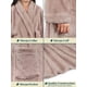 thumbnail image 4 of PAVILIA Premium - Albornoz suave de felpa para mujer, forro polar cálido y esponjoso, Sherpa Shaggy (L/XL Taupe), 4 of 5