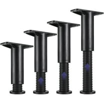 BESTOYARD Legs For Furniture Black 4Pcs 5.1-10.6in Adjustable