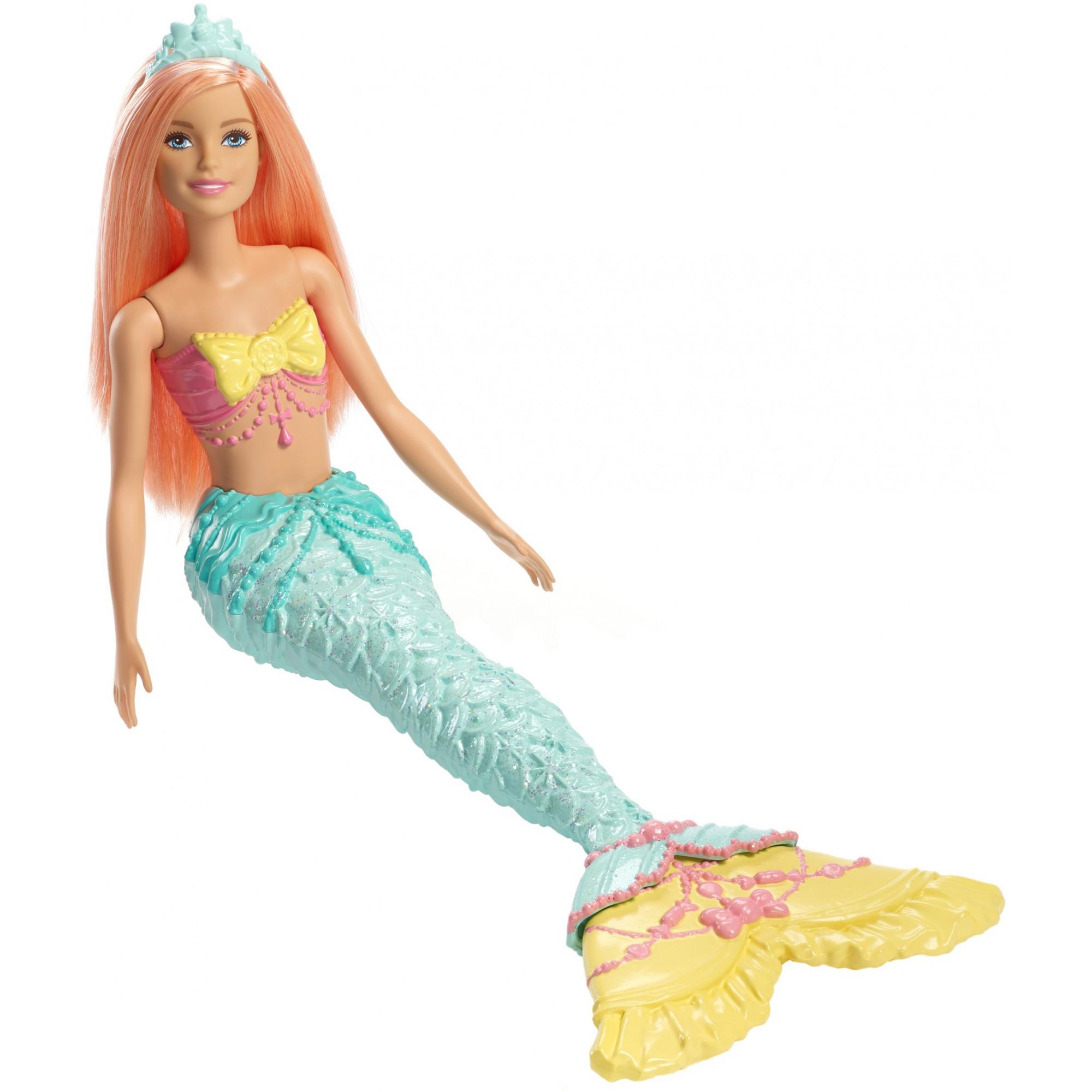 Barbie Dreamtopia Mermaid Doll with Long Coral Hair - image 3 of 8