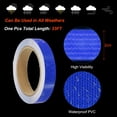 thumbnail image 3 of Unique Bargains Reflective Tape, 2pcs 0.8'x33FT Waterproof High Visibility Warning Safety Tape, Blue, 3 of 7