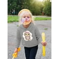 thumbnail image 2 of Owl With A Bow Hoodie Toddler -Image by Shutterstock,  4 Toddler, 2 of 4