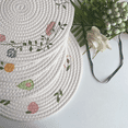 thumbnail image 5 of CCOCC 6Pcs Coasters,with Avocado Design Thick Cotton Rope Design Silicone Coasters,Tightly Woven Dish Mat, 5 of 5