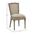 thumbnail image 2 of Morton Reclaimed Pine Upholstered Dining Chair, Driftwood (Set of 2), 2 of 6