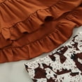 thumbnail image 4 of POINTERTECK Toddler Baby Girls 3PCs Outfits Long Pullover Ruffle Dress Shirt Leopard Flared Pants Fall Winter Clothes, 4 of 6