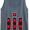thumbnail image 3 of International Harvester Buffalo Plaid - Women's Racerback Tank Top, 3 of 6