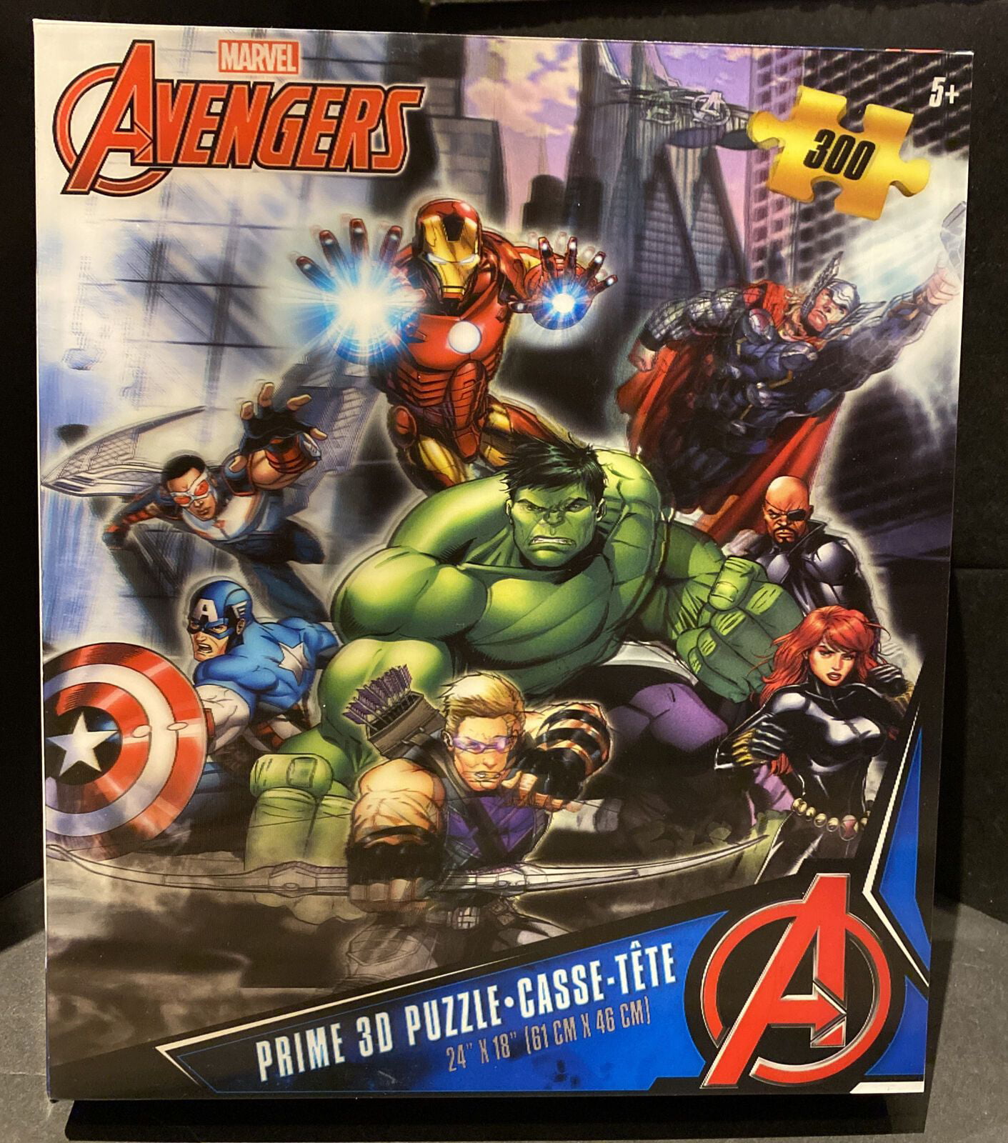 pl Marvel Avengers set of 2 500 piece jigsaw puzzles 480mm x 340mm 