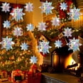 thumbnail image 1 of Garland Geegoods, 36 unidades, copos de nieve iridiscentes 3D de 15 a 25 cm, 1 of 6