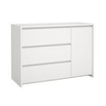 thumbnail image 6 of Tvilum Next 3 Drawer Sideboard with 1 Door and 3 Shelves, White, 6 of 15