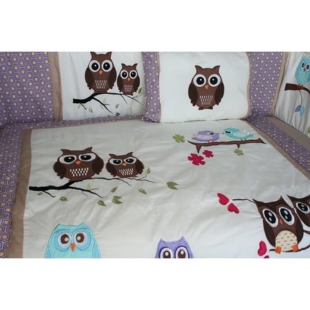 Babyfad Owl Purple 10 Piece Crib Bedding Set Canada - Purple Owl Crib Bedding Babyfad Owl Purple 10 Piece Crib Bedding Set Canada - Purple Owl Crib Bedding