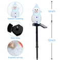 thumbnail image 3 of OriginalSourcing Solar Christmas Lights, 4 Pack Snowman Outdoor Waterproof Garden Lights for Christmas Decorations, Multi-Color, 3 of 7