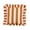 A013- M, variant on Throw Pillow Cover, Striped Throw Pillow, Decorative Throw Pillow Covers, Throw Pillow Covers for Couch, 18X18 Inch Ruffled Edge Blue Orange Striped Decorative Pillow Case for