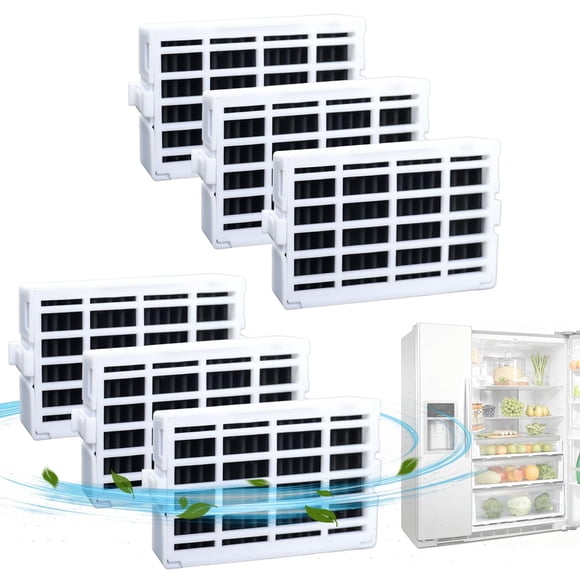 W10311524 Refrigerator Air Filter Replacement Compatible With Whirlpool, AIR1, Maytag, KitchenAid, Fresh Flow Refrigerator Air Filters Replacement for W10315189, W10335147-6 Pack
