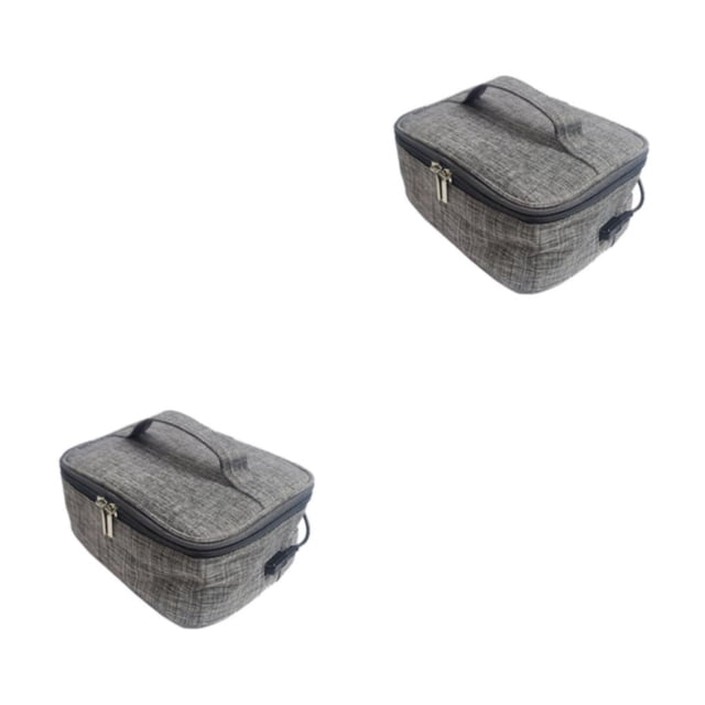 Toystoory Fiambrera Térmica Bolsa Contenedor Tela Oxford Fiable y Resistente USB USB 2piezas