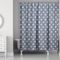 Creative Products Crosses Slate 71 x 74 Shower Curtain