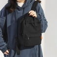 thumbnail image 4 of Lona Casual Mochila Bandolera Estudiante Mochila Campus Negro, 4 of 7