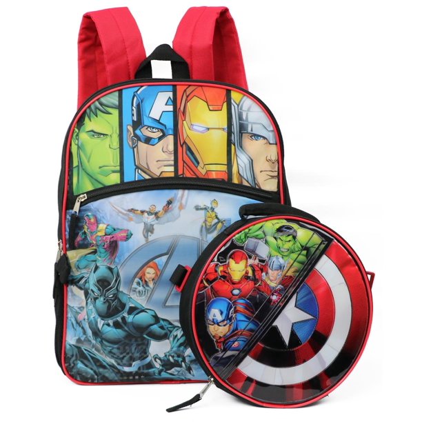 Marvel Avengers Backpack Lunchbox Set