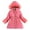 Pink, variant on Esaierr 3-12T Kids Girls Fleece Lined Jacket Winter Outerwear Hooded Baby OutWear Mid-Length Cute Little Girls Warm Hooded Lightweight Jacket Coat