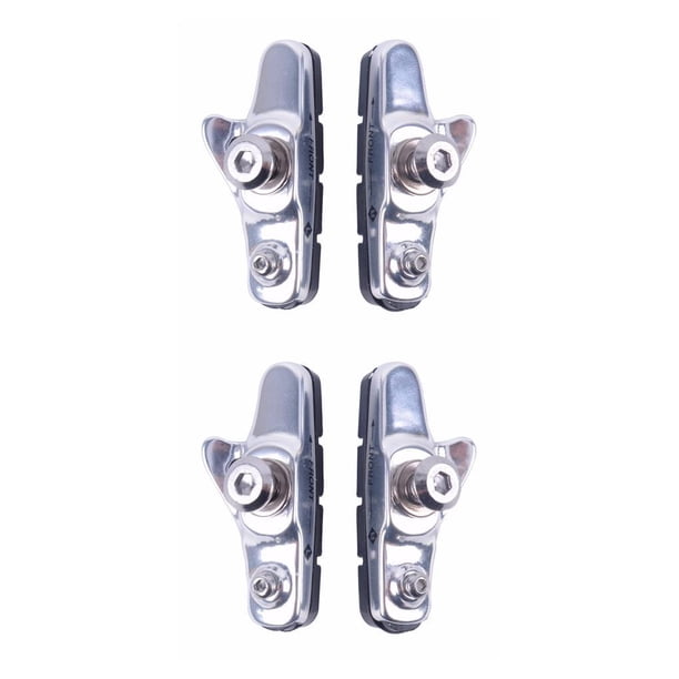 Eigraketly Abrazadera antideslizante para ciclismo, resistente al desgaste, pastillas de freno profesionales, bloque resistente al agua estable, accesorios Plata 2piezas Eigraketly CBP001973