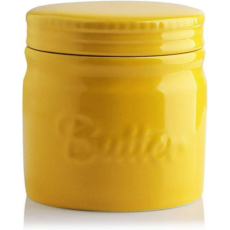 SWEEJAR Porcelain Butter Crock Keeper, French Butter Dish Keeps the Bu –  Sweejar Home