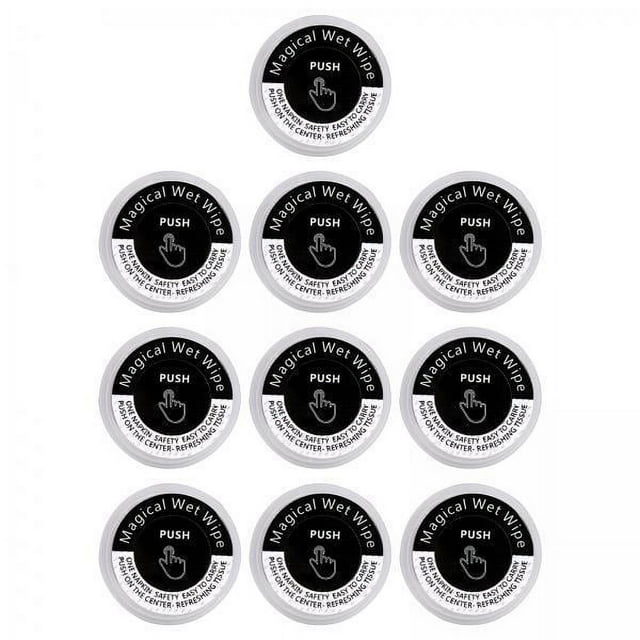 5x Toalla comprimida Desechable Suave Cara portátil Papel higiénico Tabletas Mini Moneda comprimida Tejido para deportes Salón de belleza Baño Gimnasi 5 piezas