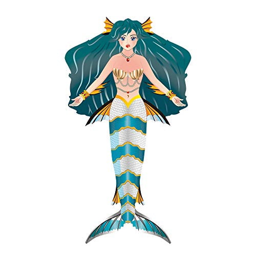 WindNSun Fantasy Fliers Nylon Kite, Mermaid, 62 Inches Tall