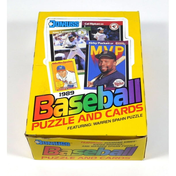 1989 Donruss Baseball Cards Wax Box 1990 Donruss