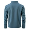 thumbnail image 2 of Jalioing Athletic Golf Shirts for Men Half Zip Collared Long Sleeve Shirts Casual Sport T Shirt with Pocket, 2 of 7