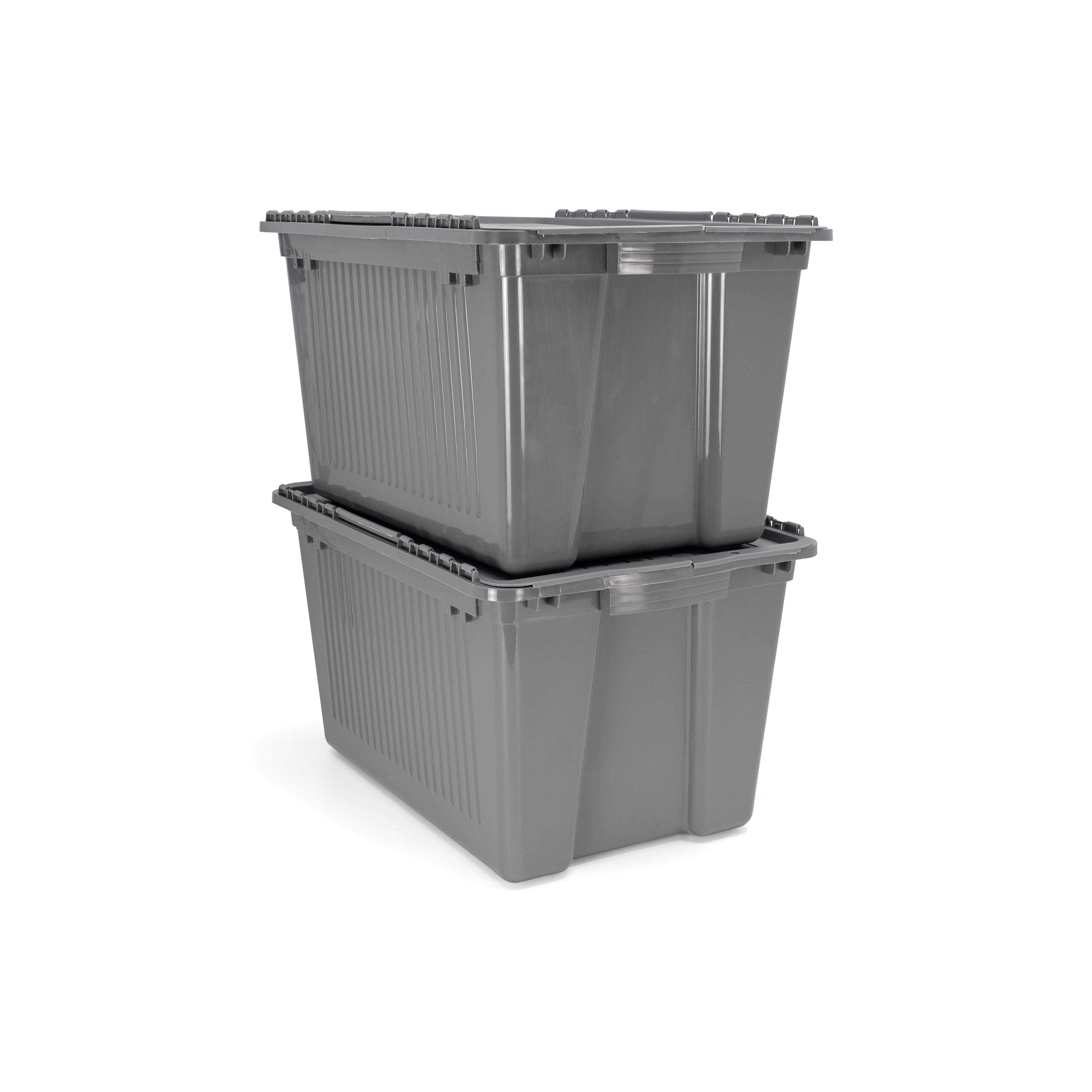 Tuff StoreTM 45L (11.9 gal.), Flip Top - Charcoal Grey