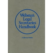Pre-Owned Webster's Legal Secretaries Handbook (Hardcover) 0877790345 9780877790341