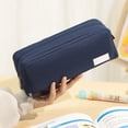 thumbnail image 2 of Large Capacity Pencil Case with 3 Compartments, Double‑Open & Four‑Open Design, Portable Pen Pouch for Students, Teens and Adults, 2 of 7