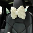 thumbnail image 2 of AUDeals Car Bow Pillow Cute Headrest Pillow with Bowknot Soft Neck Cushion for Driving, Travel Kawaii Car Accessories & Home Decor, 2 of 7