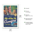 thumbnail image 2 of Crossfire - Starring Robert Young Robert Mitchum Robert Ryan and Gloria Grahame - Vintage Film Noir Movie Poster c.1947 - Master Art Print (Unframed) 12in x 18in, 2 of 4