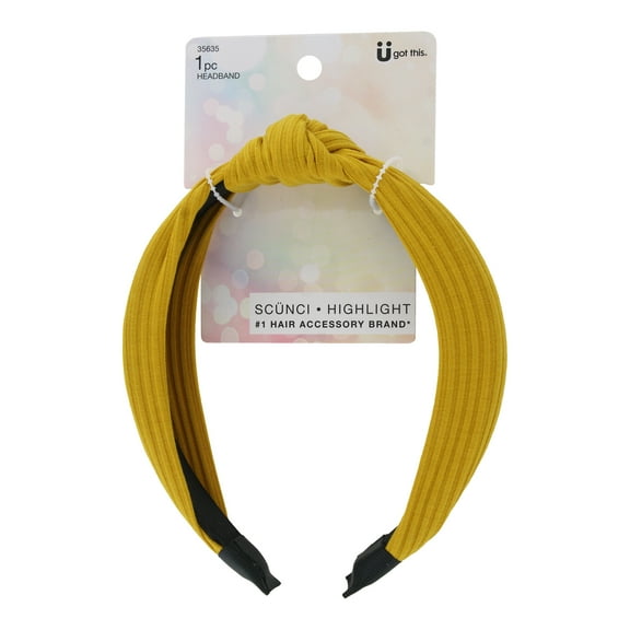 Scunci Highlight Influencer Knotted Headband, Color Will Vary, 1-Piece