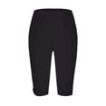 thumbnail image 6 of Heathyoga Leggings with JIANLAI High Waist Solid Biker Shorts, Stretch Knee‑Length Athletic Workout Shorts, Soft Breathable Active Bottoms For Gym Fitness Cycling Jogging Lounging, 6 of 8