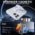 thumbnail image 3 of ELEHOLD For iPhone 15 Pro Max Shockproof Magnetic Rugged Case 3D Vented Design Cover, MagSafe Compatible, with Kickstand (Horizontal & Vertical Display), Clear, 3 of 7