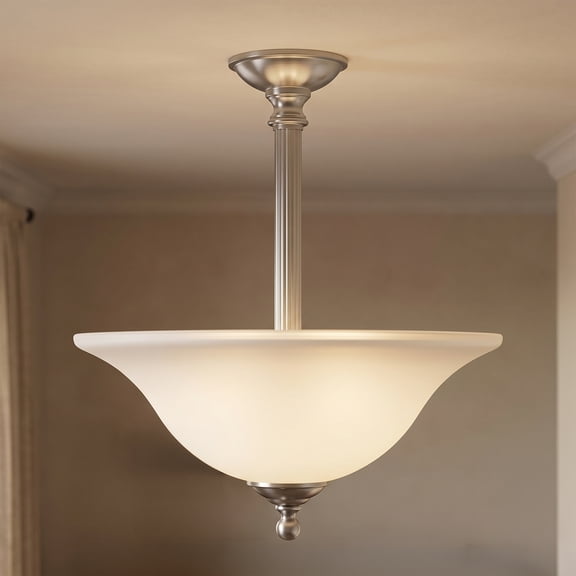 Elk Home 16-Inch Wide Riva Pendant, Transitional, Brushed Nickel