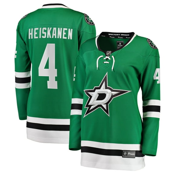 Women's Fanatics Miro Heiskanen Kelly Green Dallas Stars Home Breakaway Player Jersey