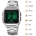 thumbnail image 2 of ZOLOHONI Digital Watches for Men,Stainalee Steel Waterproof Electric watch Mens Sports Watches, 2 of 8