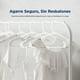 thumbnail image 3 of Ganchos de Plastico Premium SereneLife, Antideslizantes, Ahorradores de Espacio, Duraderos y Resistentes, para Camisas, Suéteres, Sudaderas, Abrigos, Pantalones y Vestidos, Blanco, Pack 100, 3 of 7