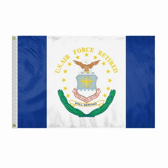 AGAS Air Force Retired 6x9in knitted Polyester Flag