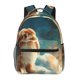 thumbnail image 1 of Balery Starry Sky Cloud Cute Rabbit Mochila Escolar Impresa, Mochila Ligera para Viajes Casual, Mochila Duradera y Cómoda Multifuncional, Mochila para Laptop-One Size, 1 of 5