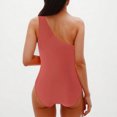 thumbnail image 4 of Feimerou One Shoulder One Piece Swimsuits for Women Tummy Control Bathing Suits Sexy High Waisted Cutout Full Coverage Swimwear, 4 of 5
