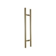 thumbnail image 1 of 24″ Door Pull Handle Back-to-Back Round ‘H’ Ladder Style – Stainless Steel 304 Grade – Black Matte, Satin Brushed, PVD Gold Finish – Entry Front Shower Glass Wood Fiberglass Metal Doors, 1 of 8