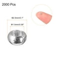 thumbnail image 2 of Uxcell 2000 Pack 2.5mm Round Crimp Beads Making Crimp End Spacer Bead, White, 2 of 5