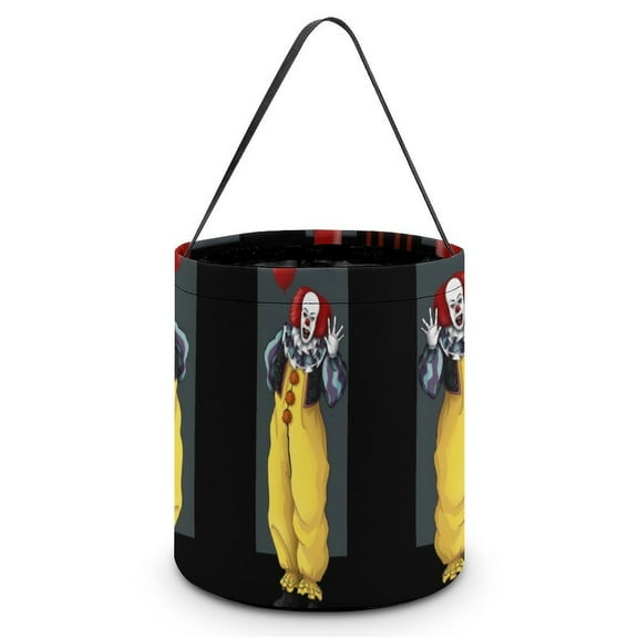 Pennywise Halloween Candy Bag, Trick Or Treat Bags - Light Candy Buckets & Tote Bags for Halloween Parties
