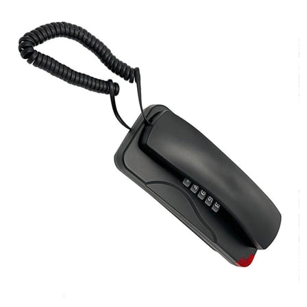 HONCLL Corded Wall Phone, Slim Trimline Phone for Hotel, Landlines Wall Telephone Set